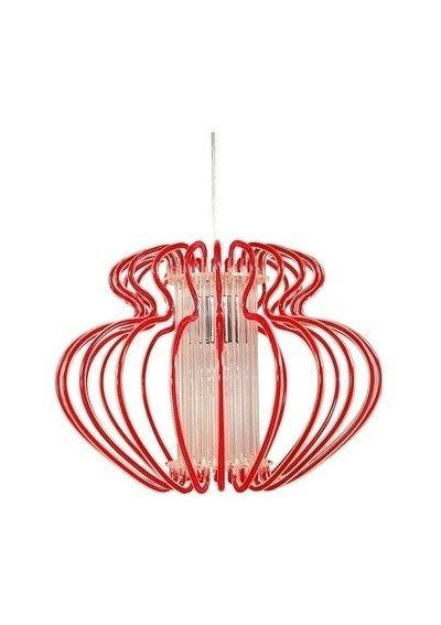Lampa wisząca Imperia 1xE27 czerwony 45 cm