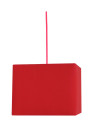 Lampa wisząca Basic 1xE27 czerwony 30 cm