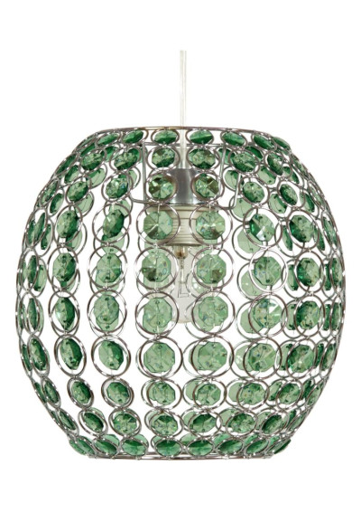 Lampa wisząca Rica 1xE27 zielony 28 cm