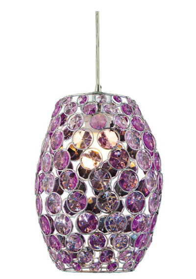 Corn pendant light 1xE27 purple 20 cm