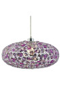 Lampa wisząca Cristy 1xE27 fioletowy 38 cm
