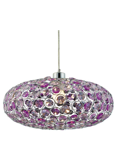 Lampa wisząca Cristy 1xE27 fioletowy 38 cm