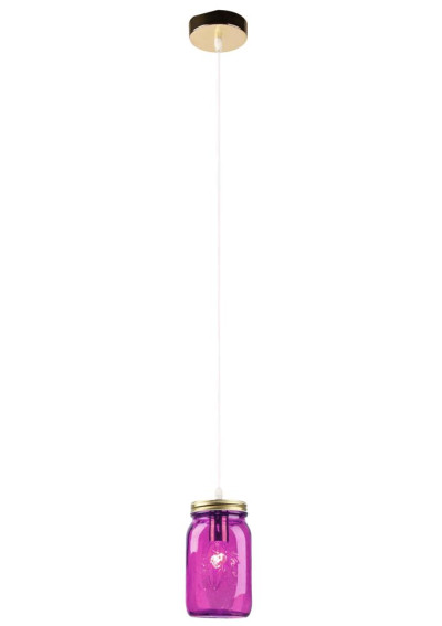 Jars pendant light 1xE14 purple 10 cm