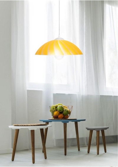 Lampa wisząca Kamila 1xE27 żółty 34 cm - zdjęcie produktu 2