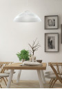 Monti pendant light 1xE27 white / chromee 30 cm - product image 1