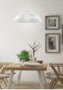 Monti pendant light 1xE27 white / chromee 30 cm - product image 2