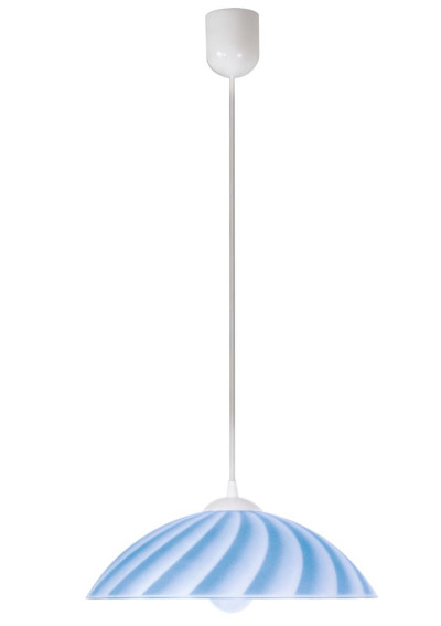 Lampa wisząca Kamila 1xE27 niebieski 34 cm