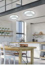 Merle ceiling light 24 W LED 3000 K silver 50 cm - product image 3