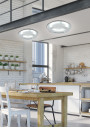 Merle ceiling light 18 W LED 3000 K silver 40 cm - product image 1