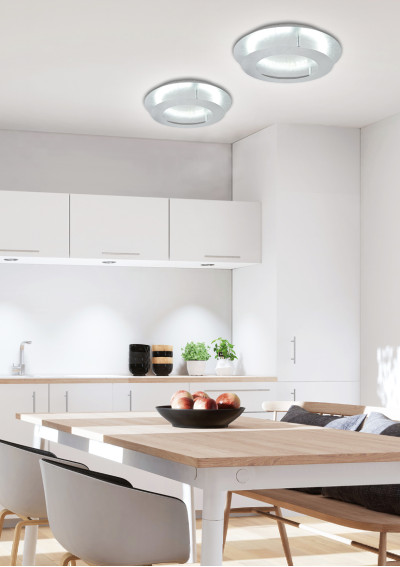 Lampa sufitowa Merle 18 W LED 3000 K srebrny 40 cm - zdjęcie produktu 2