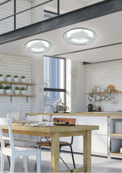 Lampa sufitowa Merle 18 W LED 3000 K srebrny 40 cm - zdjęcie produktu 3