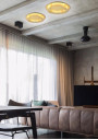 Lampa sufitowa Merle 18 W LED 3000 K złoty 40 cm - zdjęcie produktu 10