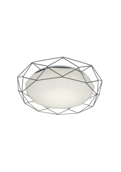 Sven ceiling light 16 W LED 3000 K grey 43 cm