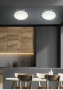 Lampa sufitowa Sven 16 W LED 3000 K chromowy 43 cm - zdjęcie produktu 1