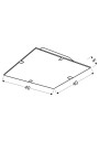 Georgia ceiling light 16 W LED 6500 K multikolor 40 cm - product dimensions