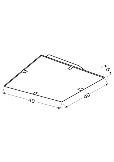 Georgia ceiling light 16 W LED 6500 K multikolor 40 cm - product dimensions