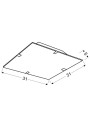 Georgia ceiling light 10 W LED 6500 K multikolor 30 cm - product dimensions