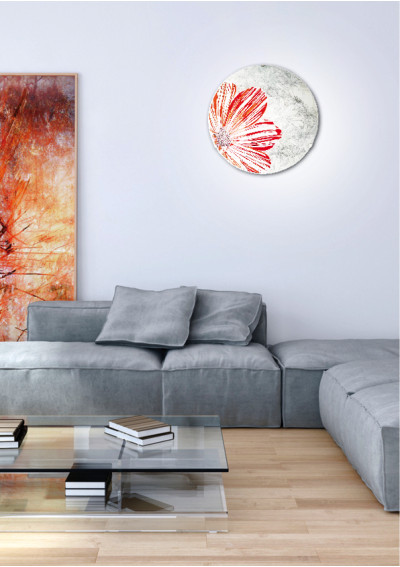 Plafon Spring 2xE27 czerwony 40 cm - zdjęcie produktu 1