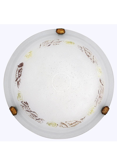 Plafon Róża 1xE27 patynowy 30 cm