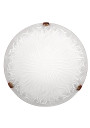 Plafon Terra 1xE27 patynowy + biały 30 cm