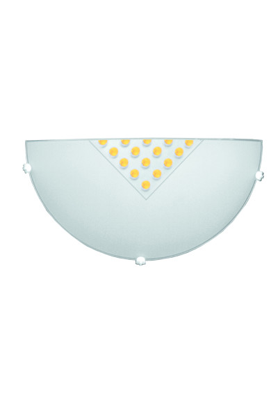 Plafon Palina 1xE27 żółty 30 cm