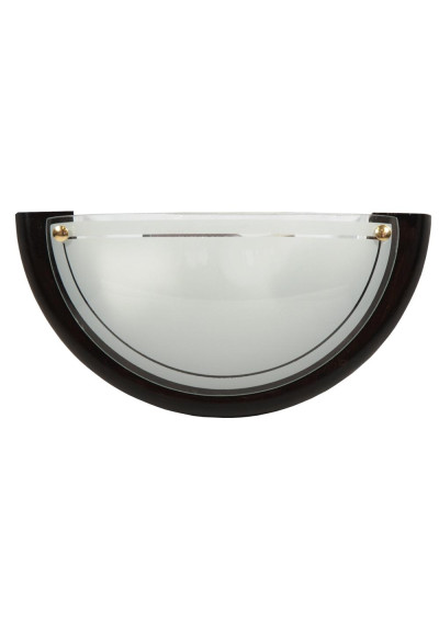 1/2 ceiling light 1xE27 wenge 30 cm