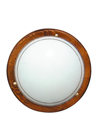 Plafon40 ceiling light 2xE27 dębowy 38 cm