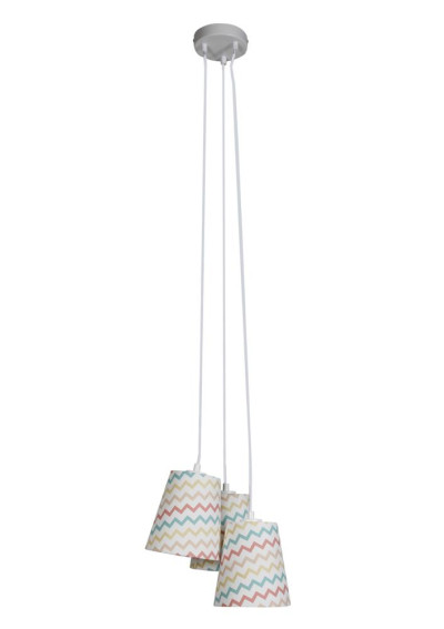 River pendant light 3xE27 white 32 cm