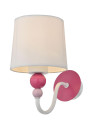 Lampa ścienna Bebe 1xE27 biały + różowy 18 cm