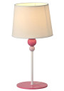 Bebe table lamp 1xE27 white / pink 18 cm