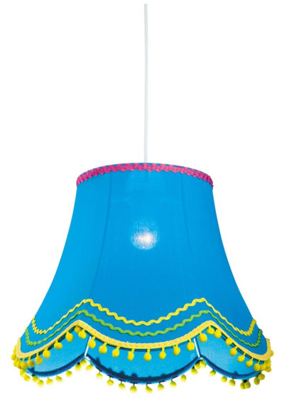 Lampa wisząca Arlekin 1xE27 niebieski 35 cm