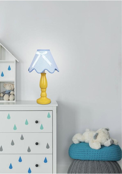 Lampa stołowa Lola 1xE14 żółto niebieski 26 cm - zdjęcie produktu 2