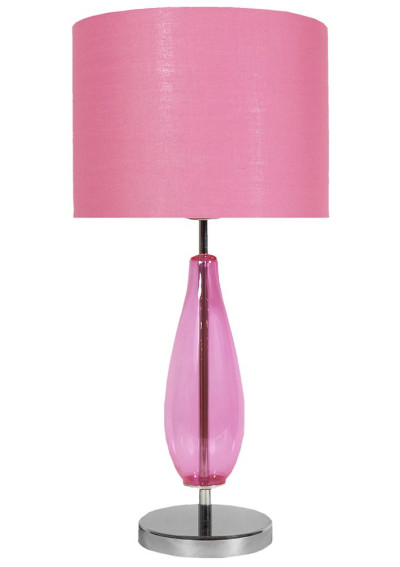 Lampa stołowa Marrone 1xE27 różowy 30 cm