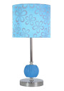 Lampa stołowa Cort 1xE27 niebieski 19 cm