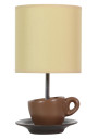 Lampa stołowa Cynka 1xE27 brązowy 16 cm