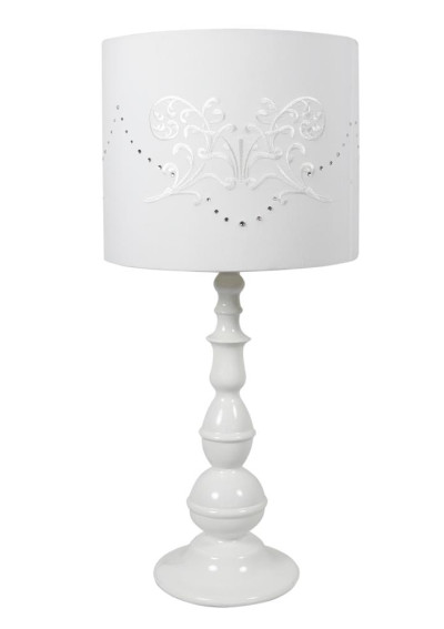 Lampa stołowa Lans 1xE27 biały 25 cm