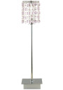 Classic table lamp 1xG9 chromee, kryształki fioletowe 11 cm