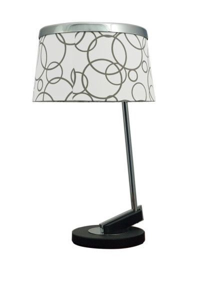 Lampa stołowa Impresja 1xE27 chromowy 30 cm