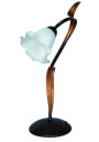 Fantazja-Lampa/1 table lamp 1xE27 patynowy / white 22 cm