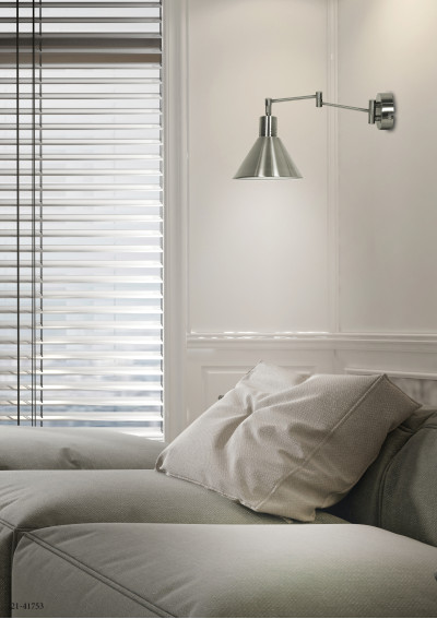 Lampa ścienna Copenhagen 1xE14 satynowy 37,5 cm - zdjęcie produktu 1