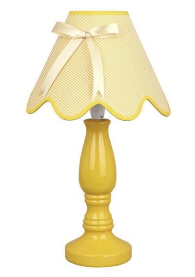 Lola table lamp 1xE14 żółty 26 cm