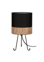 Smally table lamp 1xE14 black/orzechowy 15 cm