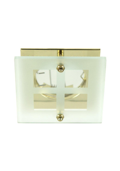 Sz-06 ceiling fitting MR16 gold, szkło bezbarwne 6,5 cm