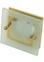 Sz-05 ceiling fitting MR16 gold, szkło bezbarwne 8,5 cm