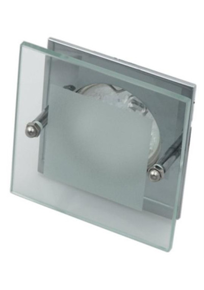 Oprawa stropowa Sz-04 MR16 chromowy, szkło bezbarwne 8,5 cm