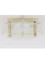 Sz-03 ceiling fitting MR16 gold, szkło bezbarwne 8,4 cm