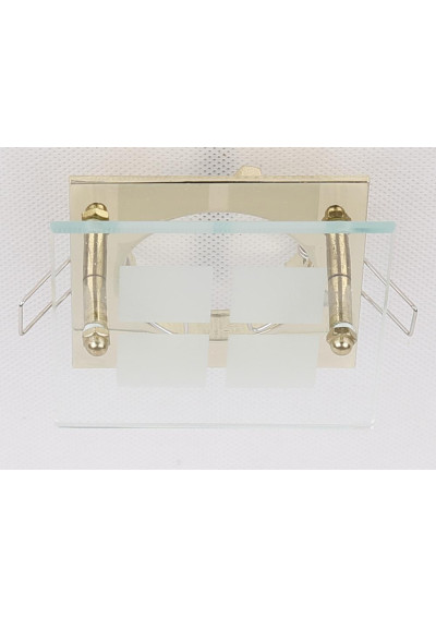 Sz-03 ceiling fitting MR16 gold, szkło bezbarwne 8,4 cm