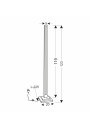 Alset floor lamp 123 cm - product dimensions
