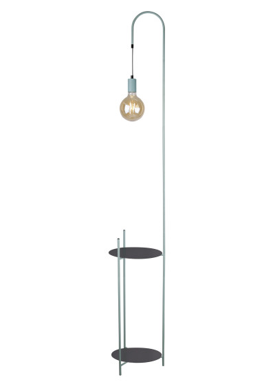 Walk floor lamp 1xE27 black / green 178 cm