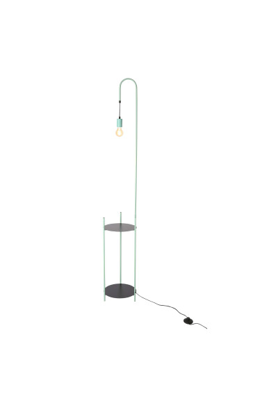Lampa podłogowa Walk 1xE27 czarny + zielony 178 cm - zdjęcie produktu 19